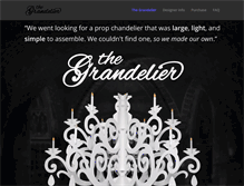 Tablet Screenshot of grandelier.com